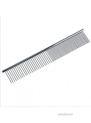Pet Steel Comb Dog Dematting Cat Pet Grooming Comb Stainless Steel Teeth Metal Cats Dog Comb for Removing Hair S: 193cm