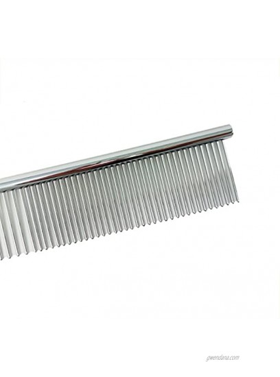Snuggly Paws Metal Dog Grooming Comb 7 1 2 Stainless Steel Cats and Other Pets