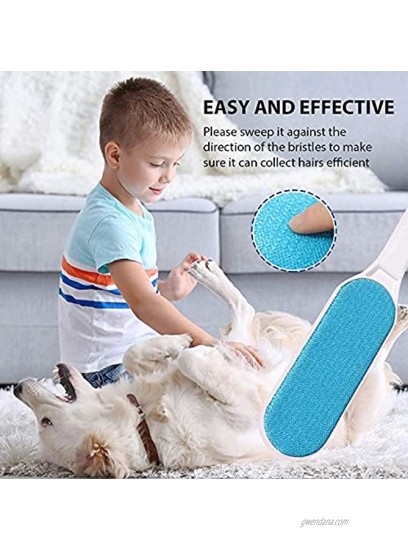 AVEEN Pet Hair Remover 1 Double-Sided Standard-Size 1 Travel Pet Hair Removal Brush Self-Cleaning Base Remove Cat and Dog Fur Lint Fluff from Carpet Car Seat Couch