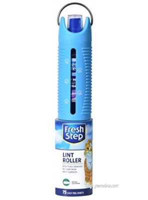 Fresh Step for Pets Roll N' Refresh Lint Roller with Air Fabric Freshener Spray | 75 Sheets Pet Hair Lint Roller | Pet Multipurpose Lint Roller for Pet Hair with Air Freshener Spray