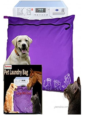 Joymaney Pet Laundry Bag | Stops Pet Hair Blocking The Washing Machine | Jumbo Size Wash Bag Ideal for Dog Cat Horse | Hair Remover Safely