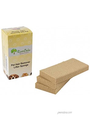 Pet Hair Remover Lifter Sponge 3-Pack Removes Cat and Dog Hair from Bedding Furniture and Carpet