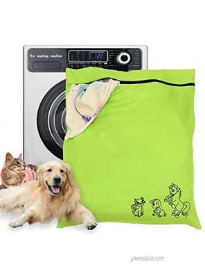 Pet Laundry Bag Dog Cat Horse Jumbo Wash Bags Petwear Washing Machine of Unique Carton Images with YKK Zip for Pets Towel Blankets Toys & More Large Size 31.5”27.5” 80cm X 70cm