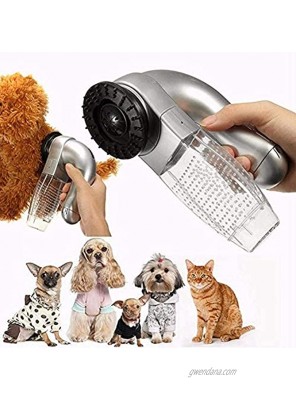 SANZH ONEAM Art Dog Cat Pet Hair Fur Remover,Puppy Electric Hair Shedding Grooming Brush Comb Remover Unload Vacuum Cleaner Trimmer Shedding Tool