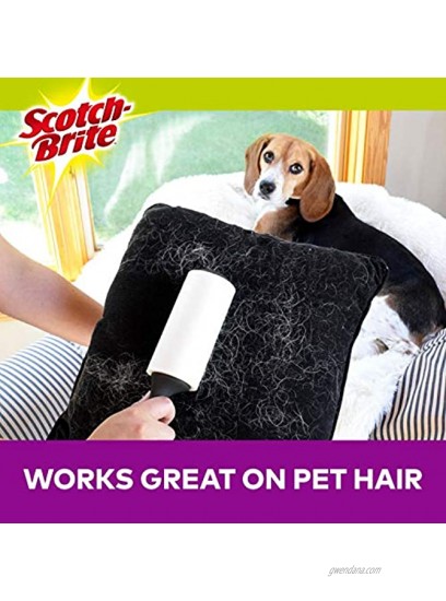 Scotch-Brite Pet Hair & Lint Roller Refill Works Great On Pet Hair 12 Refills 56 Sheets Per Refill 672 Sheets Total