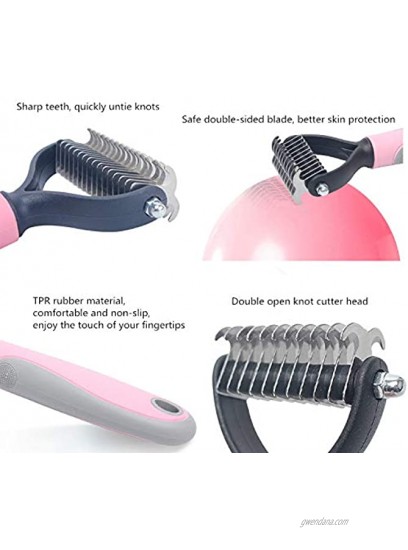 SSGP Pet Grooming Brush Professional and Safe Stainless Steel Hair Removal Comb for Cats and Dogs Effective for Hair Removal and Knotting
