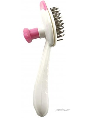 Tanyz Dog Brush & Cat Brush- Slicker Pet Grooming Brush- Shedding Grooming Tools Thick Needle 2 Colours