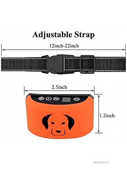 Celciaga Bark Collar Anti Barking Dog Collar Shock Training Collar with 7 Adjustable Sensitivity Vibration Sound for Small Medium Large Dogs