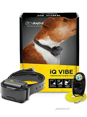 Dogtra IQ Vibe Vibration No Bark Collar Rechargeable High-Performance Pager Waterproof for Small to Medium Dogs Includes PetsTEK Training Clicker