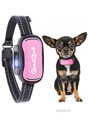 GoodBoy Small Dog Bark Collar for Tiny Medium and Large Breeds Sound Vibration or Shock Modes Control Unwanted Barking Rechargeable No Bark Training Device New 2019 Sensor & Chip Upgrade