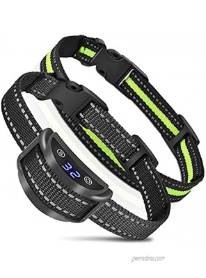 UMOPET Dog Bark Collar Anti Barking Training Collar with Beep Vibration Shock Humane No Shock Rechargeable for Small Dogs Medium Dogs 4-70Ibs PD259B