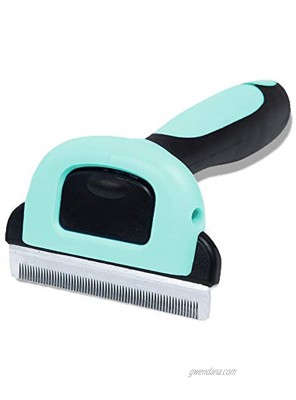 SunGrow Deshedding Brush 2.5” Blade Vet Approved Grooming Tool for Puppies and Cats Stainless Steel Blades 3-Minutes to Groom Proven to Reduce Hair Shedding
