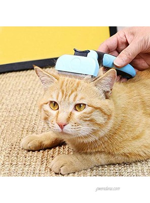 TETUJIN Pet Deshedding Brush-Dogs and Cats Hair Remover Grooming Tool Professional Deshedding Tool for Dogs and Cats