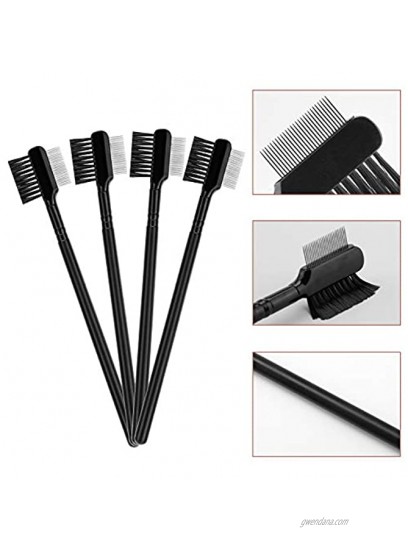 LUTER 4 Pcs Tear Stain Remover Comb Dog Flea Comb Double-Sided Dog Eye Comb Brush Pets Grooming Comb for Dogs Cats Removing Crust and Mucus