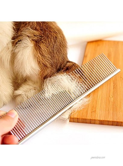 Pettom Pet Steel Grooming Tool Poodle Finishing Butter Comb
