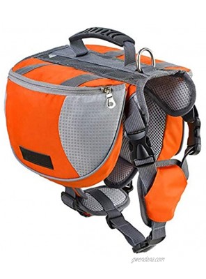 Lifeunion Adjustable Service Dog Supply Backpack Saddle Bag for Camping Hiking Training
