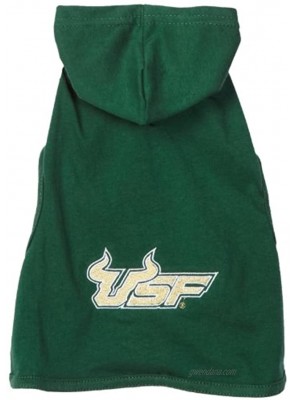NCAA South Florida Bulls Collegiate Cotton Lycra Hooded Dog Shirt