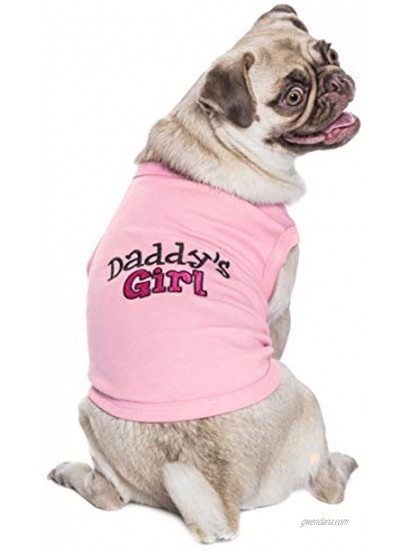 Parisian Pet Dog Cat Clothes Tee Shirts Daddy's Girl T-Shirt