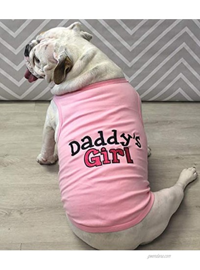 Parisian Pet Dog Cat Clothes Tee Shirts Daddy's Girl T-Shirt