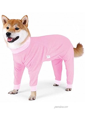 Xqpetlihai Dog Onesie Surgery Recovery Suit for Medium Large Dogs Recovery Shirt for Abdominal Wounds or Skin Diseases Bodysuit Dogs Pajamas for Shedding Allergy Anti Licking