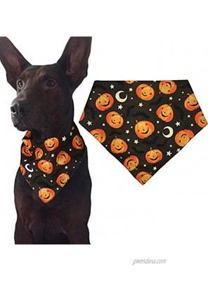 KZHAREEN Halloween Dog Bandana Triangle Bibs Scarf Accessories Pumpkin