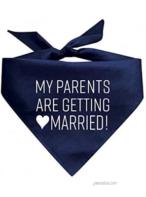 My Parents are Getting Married Printed Dog Bandana Assorted Colors