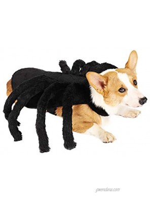 Halloween Spider Costume for Dogs Cats Halloween Pet Spider Cosplay Costume with Adjustable Velcro Halloween Pets Accessories Decoration for Dogs Puppy Cats