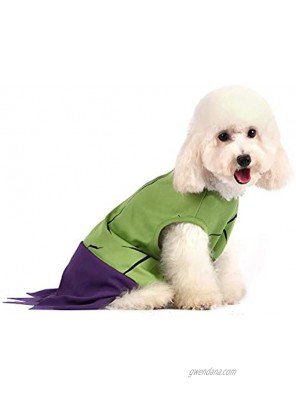 Marvel Comics for Pets Hulk Costume for Dogs Green | Halloween Costume for All Sized Dogs | Cute Soft & Comfortable Dog Clothes | Officially Licensed Dog Apparel From Marvel Comics for Pets