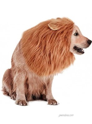 Rwm Dog Lion Mane Costume Pet Wig Clothes for Halloween Party Lion Wig for Medium to Large Sized Dogs Lion Mane Funny Dogs