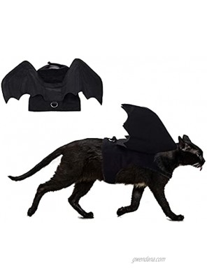 RYPET Cat Halloween Costume Halloween Bat Wings Pet Costumes for Small Dogs Cats Halloween Party Small
