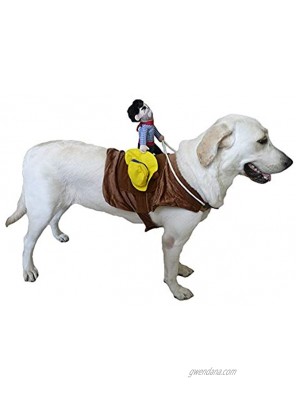 SEIS Pet Riding Costume Novelty Pet Supplies Cowboy Rider Horse Riding Designed Dog Apparel Party Dressing up Clothing Halloween…