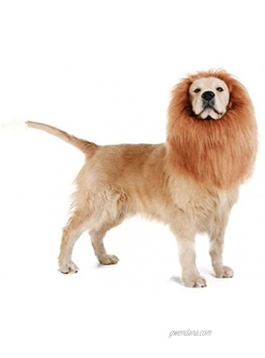 Slegrey Dog Lion Mane,Dog Halloween Costumes,Lion Mane for Medium to Large Sized Dogs with Ears Dog Costumes for Pet as Lion King,Gifts for Halloween Decorations Christmas Party