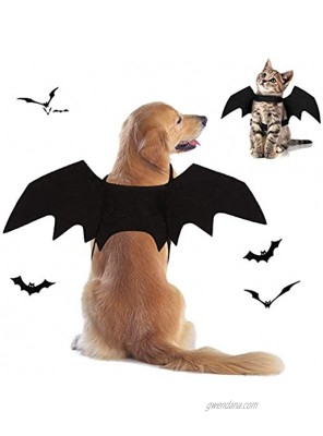 Tealots Halloween Dog Costume Pet Bat Wings for Adjustable Funny Cat Bat Wings Party Outfit Cosplay Apparel for Small Medium Large Dogs Doggy