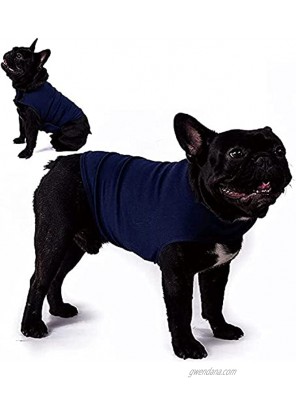 Banooo Breathable Dog Anxiety Shirt Soft Pet Anxiety Relief Thunder Calming Wrap Coat Light Weight Dog Calming Solution Jacket for Small Medium Dogs No Fear Fireworks Travel and Separation Blue XS