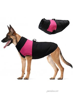 DORA BRIDAL Dog Warm Coat Vest Windproof Doggy Jacket for Cold Weather Doggie Winter Clothes Soft Pets Hoodie for Small Medium Large Dogs Waterproof Puppy Outdoor Clothing Apparel Extra Protection