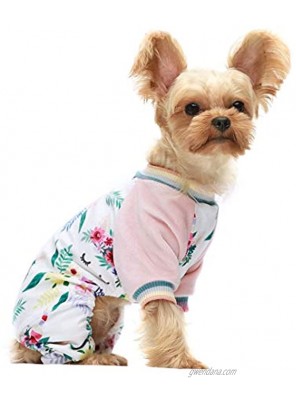 Fitwarm Unicorn Pet Clothes for Dog Pajamas Cat Onesies Lightweight Velvet Pink