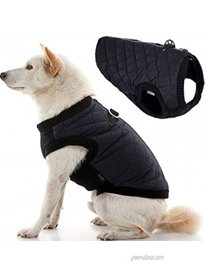 Gooby Fashion Vest Dog Jacket Warm Zip Up Dog Bomber Vest with Dual D Ring Leash Winter Water Resistant Small Dog Sweater Dog Clothes for Small Dogs Boy or Medium Dogs for Indoor and Outdoor Use