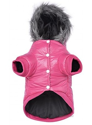 lesypet Dog Warm Winter Coat Doggy Coats for Small Dogs Wind Resist Paded Warm Jacket for Puppy