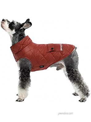 MORVIGIVE Puppy Winter Coat Windproof Warm Dog Down Vest with Collar Pocket & Leash Hole Lightweight Padded Cold Weather Dog Jacket Outdoor Pet Apparel Clothes for Small Dogs
