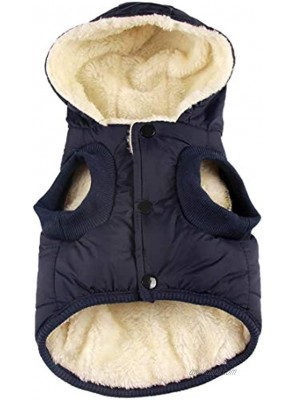 RC GearPro Dog Clothes Winter Cotton-Padded Jacket Hoodies Cat Puppy Cold Weather Coats Vest for Small Medium Large Dog