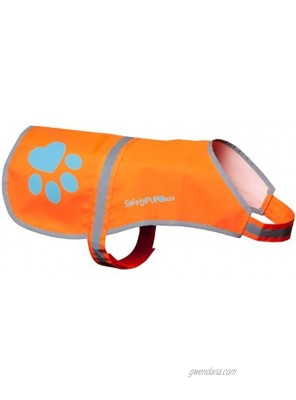 SafetyPUP XD Dog Reflective Vest. Sizes to Fit Dogs 14 lbs to 130 lbs. Blaze Orange Hi Vis Dog Vest Protects Dogs from Cars & Hunting Accidents. Large 61lbs 100lbs