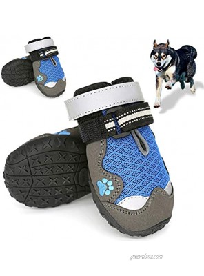 Dog Shoes Boots paw Protectors for hot Pavement Large Breed Medium Size Dogs Waterproof Camping Winter Summer