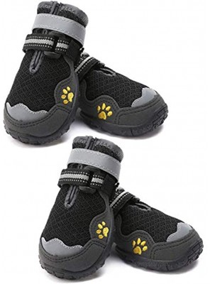 Hipaw Summer Dog Boots Breathable Dog Bootie Nonslip Paw Protector for Hot Pavement
