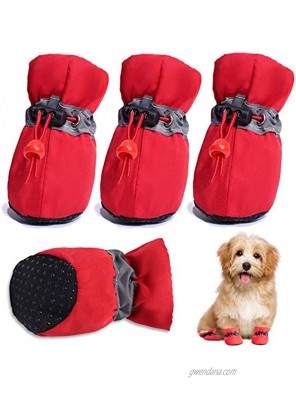HOOLAVA Dog Shoes for Hot Pavement Dog Boots Paw Protector with Reflective Straps Non Slip Dog Booties for Small Medium Large Dogs and Puppies 4PCS 8PCS