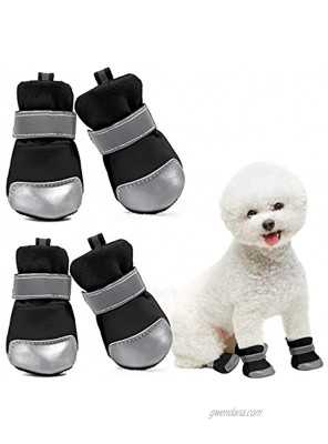 KOESON Breathable Dog Boots Summer Dog Sneaker Shoes Paw Protector with Anti-Slip Sole Adjustable Wear-Resistant Dog Booties with Reflective Tape for Small Medium Dogs