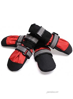 TFENG Dog Paw Protector Waterproof Dog Boots Anti Slip for Indoor