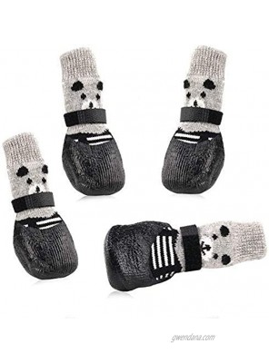 TOOPONE Dog Cat Boots Shoes Socks with Adjustable Waterproof Breathable and Anti-Slip Sole All Weather Protect Paws 4PCS,Only for Small Dog