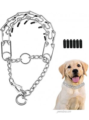 HENGHOLD Prong Collar Dog Pinch Collar Adjustable Stainless Steel Training Choke Collar with Quick Release Snap Buckle for Small Medium Large Dogs Large 3.5mm 21.6-Inch