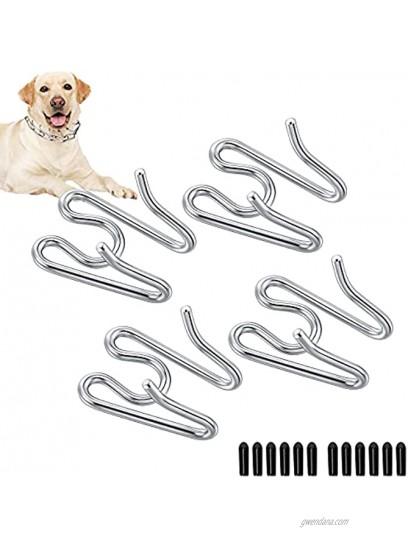 Prong Collar Links Steel Prong Dog Collar Extra Links Pinch Collar Links for Dogs Dog Correction Collar Links and Rubber Tips Prong Training Collar Links 2.5 3.0 3.5 4.0mm