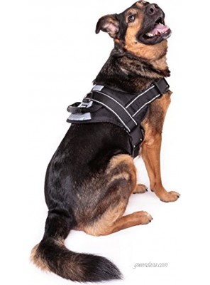 Friends Forever No Pull Dog Harness Large Breed Training Harnesses for Large Dogs Black Dog Vest with Handle & 3M Reflective Material for Extra Control and Safety L Size